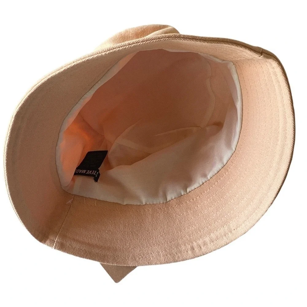 Steve Madden Canvas Bucket Hat Women’s OS Peach NWT